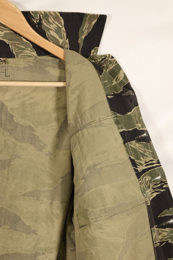 Real Okinawa Tiger early jacket US-L size, mainland sewing, faded, rare size, good condition.