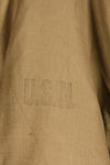 1940s, WWII, U.S. Navy, N-1 Deck Coat, Hooded Jacket, Faded, Stenciled, Used