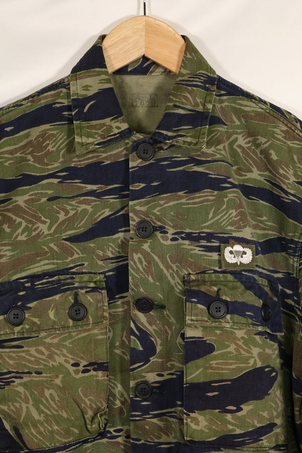 Actual TO78 A-L Okinawa Tiger Tiger Stripe Shirt Used