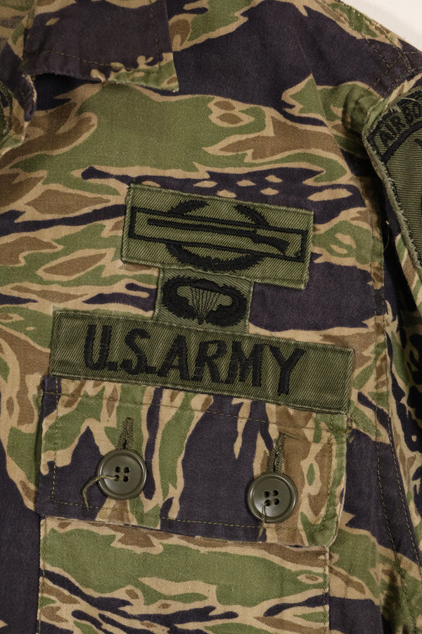 Real Late War Pattern US-Size Tiger Stripe Shirt with 173rd Airborne Brigade Patch