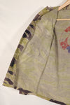 Real heavyweight fabric late war pattern tiger stripe shirt, used.