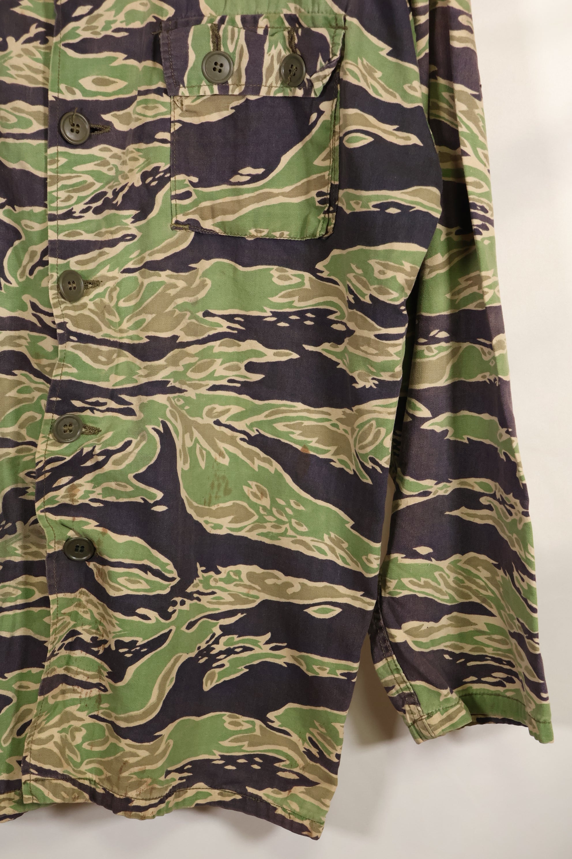 Real Movie Costume Late War Pattern US-Size Tiger Stripe Shirt Paramount Pictures