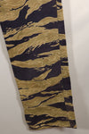Late 1960s Gold Tiger Stripe Pants US Cut US-M Modified Faded Used