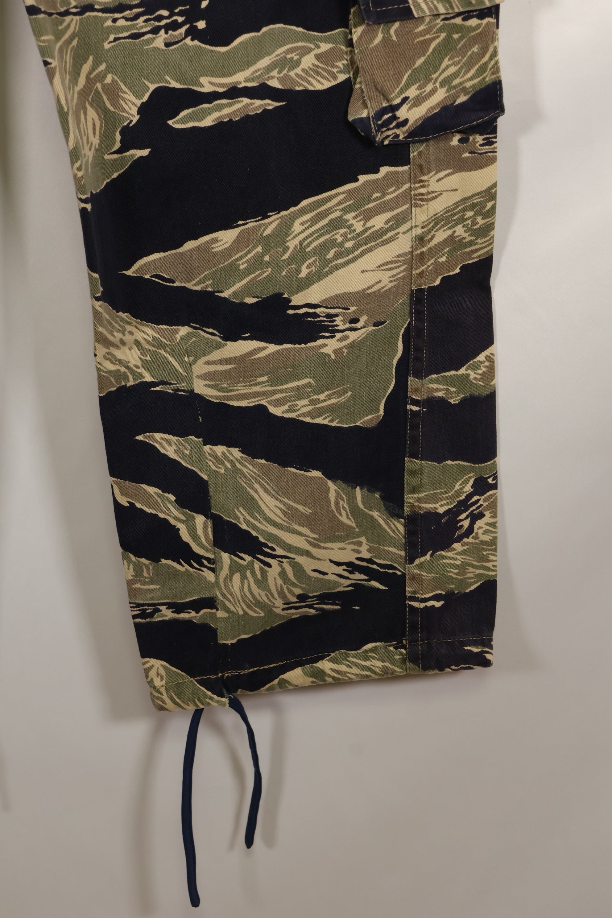 Real Okinawa Tiger Pattern Tiger Stripe Pants with alterations US Cut US-S Used