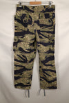 Real Okinawa Tiger Pattern Tiger Stripe Pants with alterations US Cut US-S Used