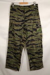 Actual Late War Pattern Presumed US-M Tiger Stripe Pants, almost unused, with name