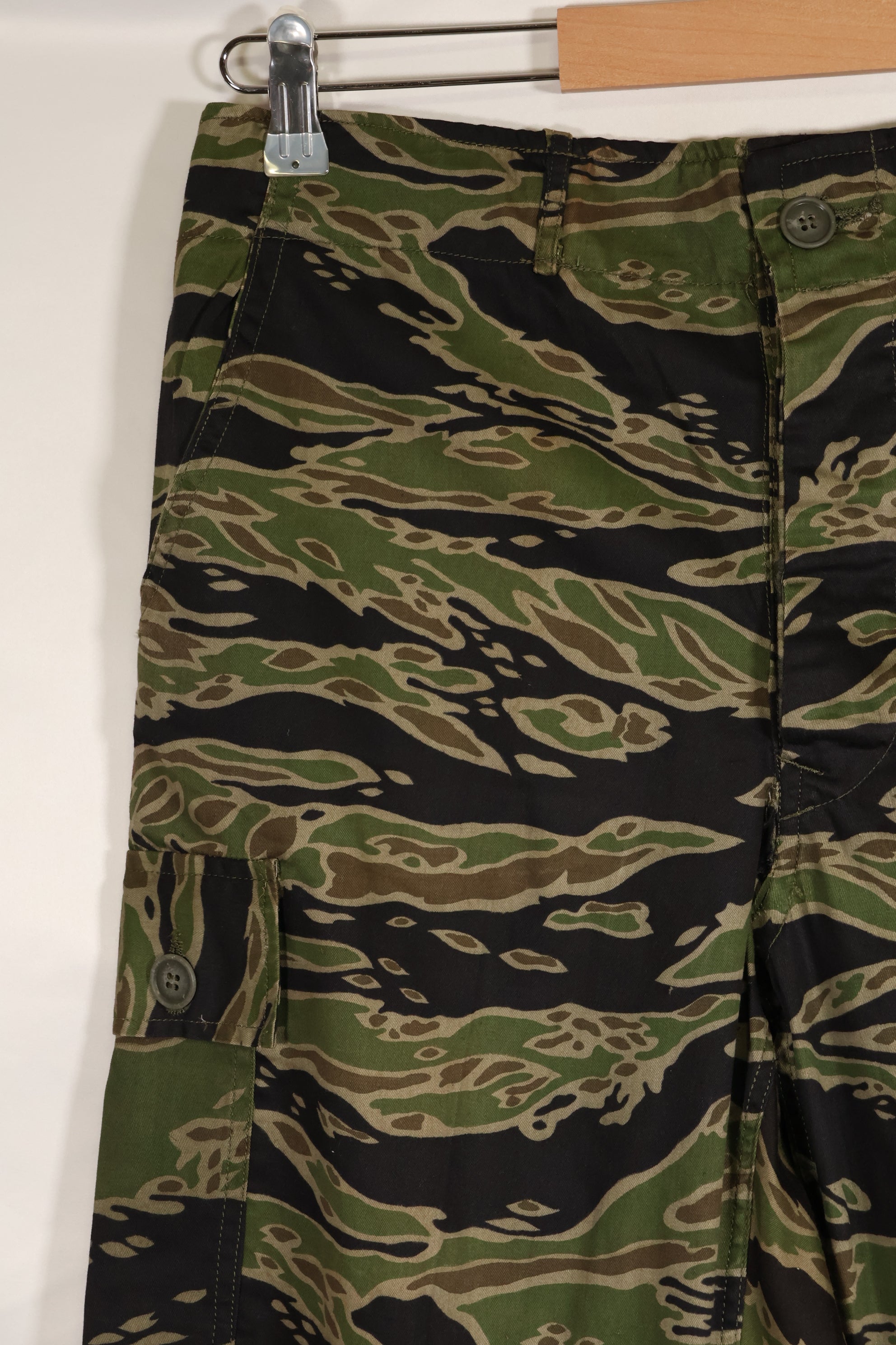 Actual Late War Pattern Presumed US-M Tiger Stripe Pants, almost unused, with name
