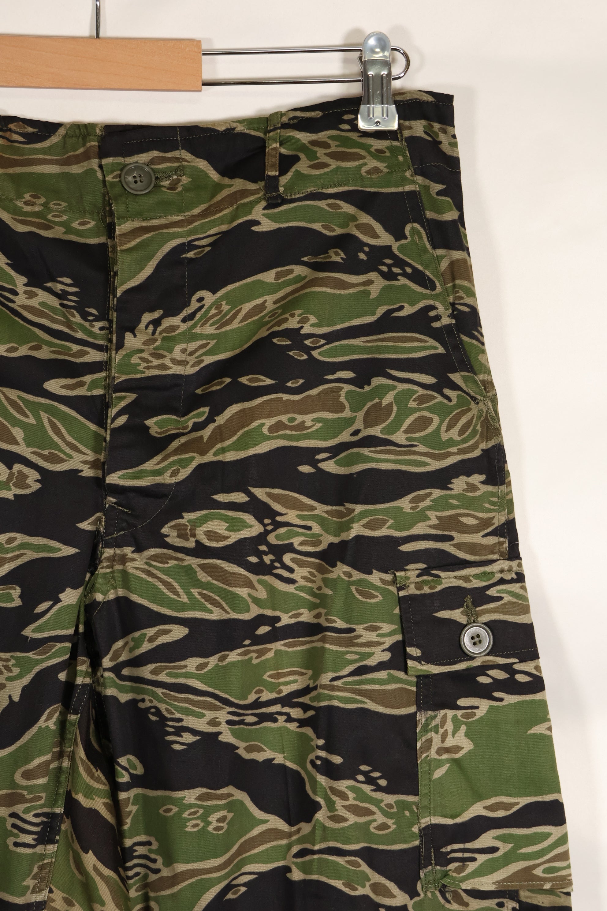 Actual Late War Pattern Presumed US-M Tiger Stripe Pants, almost unused, with name