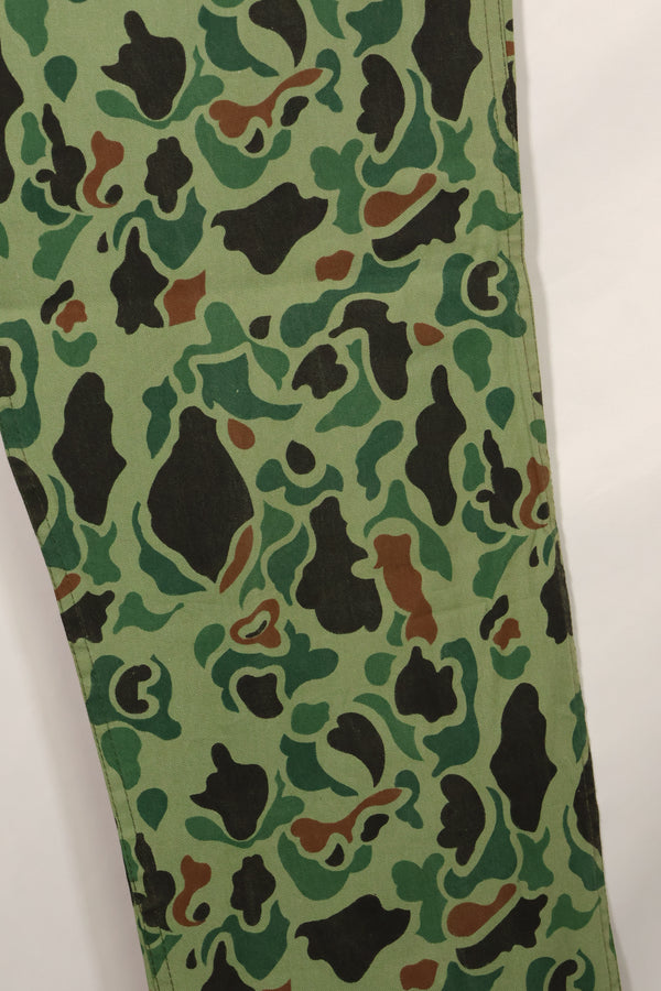 1960s-70s Korean military frogskin camouflage pants, baker pants cut, used C