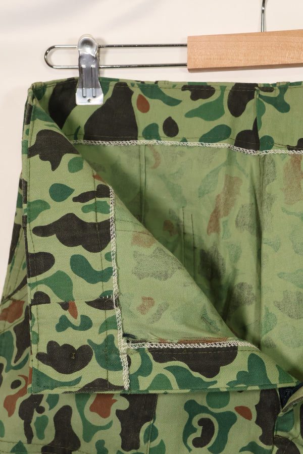 1960s-70s Korean military frogskin camouflage pants, baker pants cut, used C