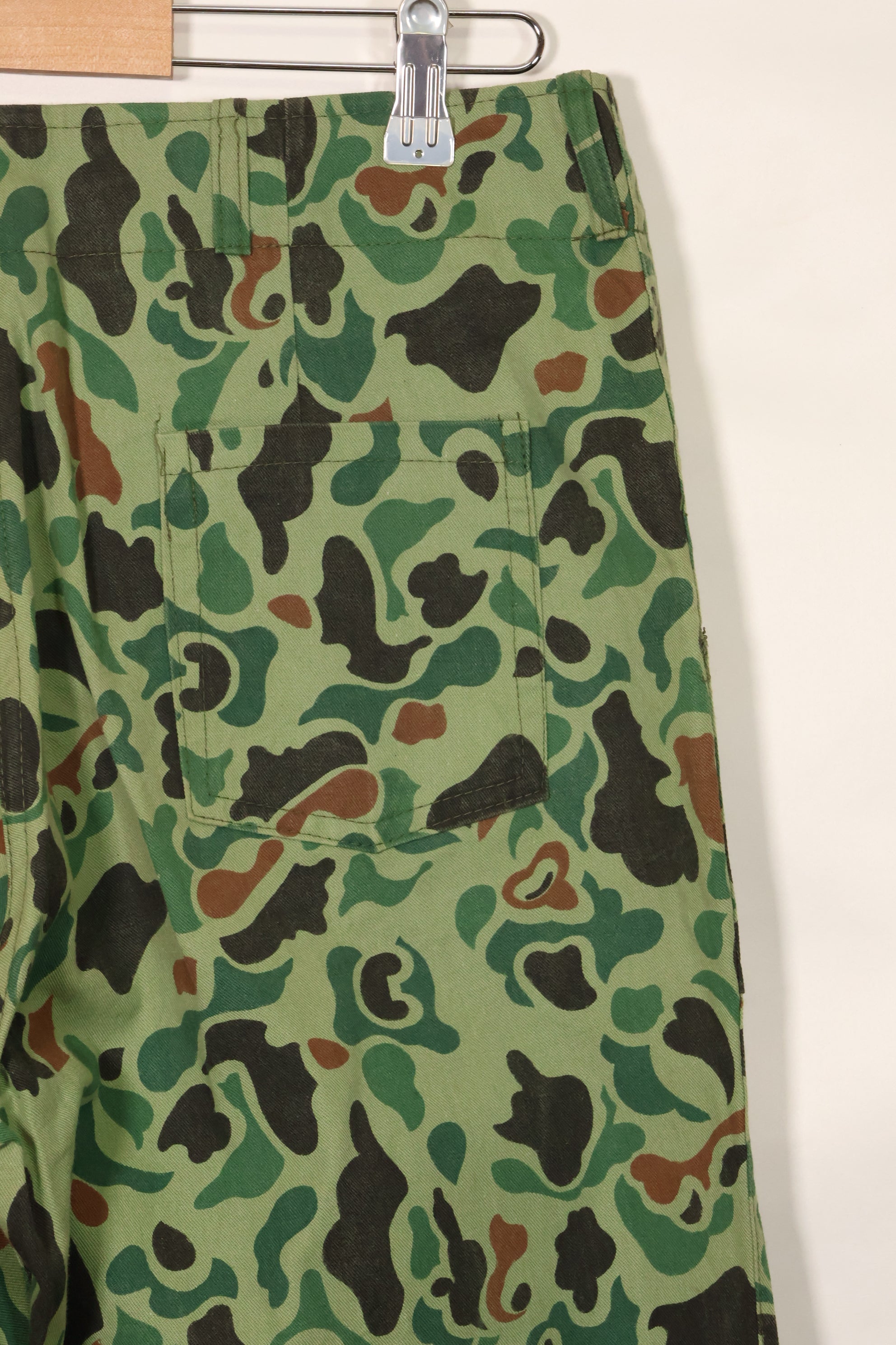 1960s-70s Korean military frogskin camouflage pants, baker pants cut, used C