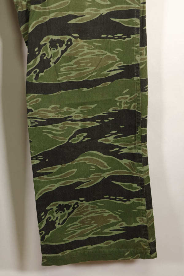 Real Late War Pattern US Size Tiger Stripe Shirt Dark Color Used