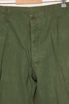 1967 Contract 3rd Model Non Ripstop Jungle Fatigue Pants, L-S, Repaired, Used, B