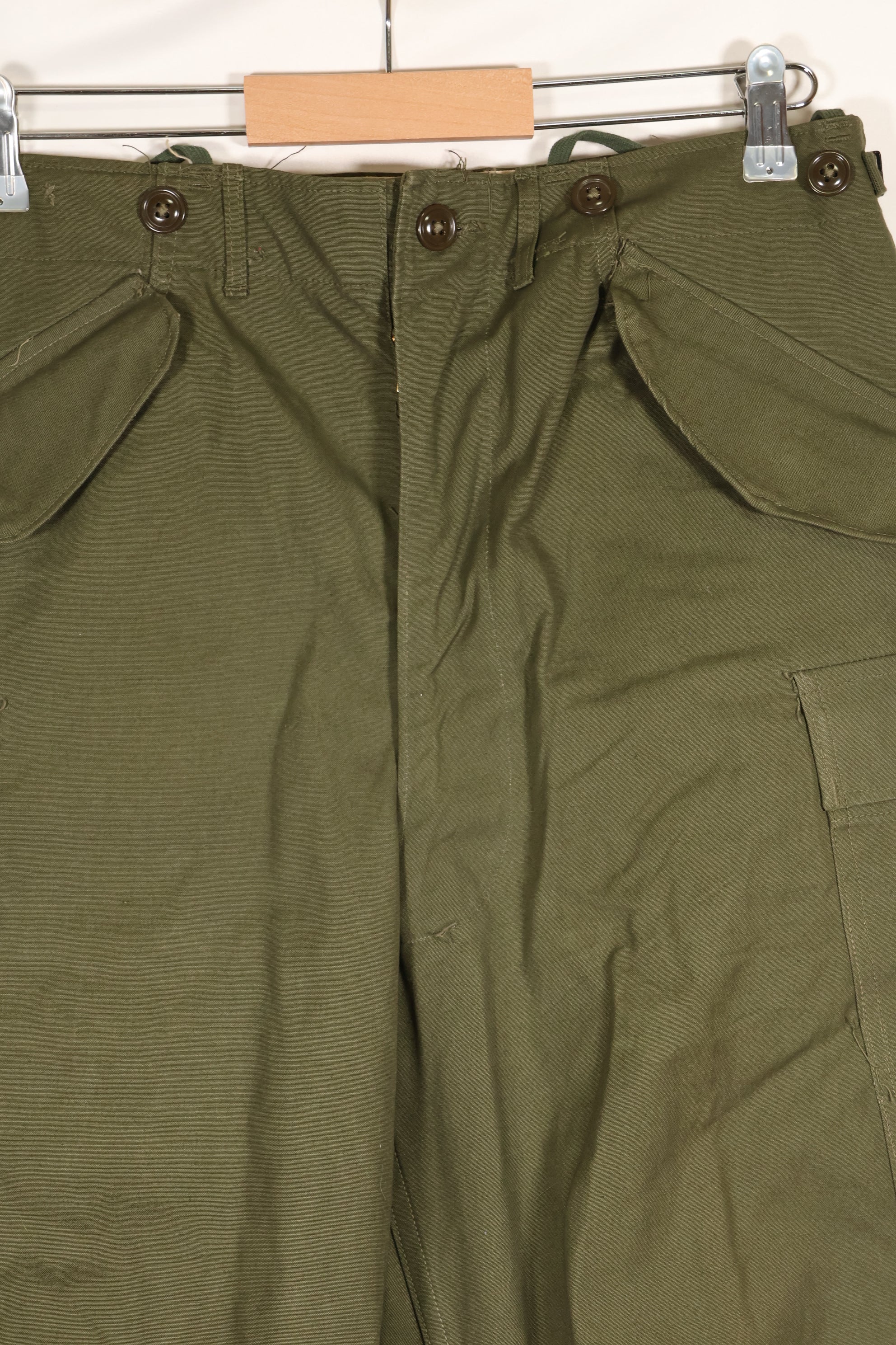 1951 Contract, S-R, U.S. Army, M51 Field Pants, Virtually Unused, Some Stains and Dirt
