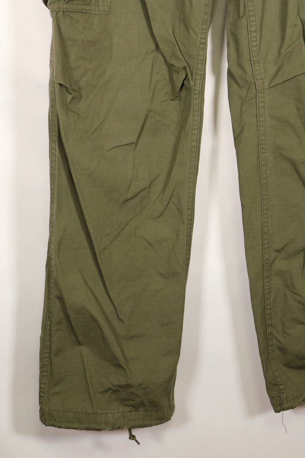 Estimated 1968–69 S-L 4th Model Jungle Fatigue Pants, Used, No Contract Tag