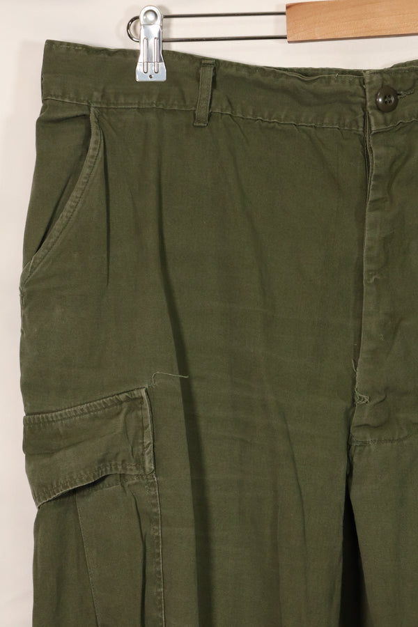 1967 Contract 3rd Model Non Ripstop Jungle Fatigue Pants Size Tag Unreadable Used