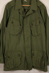 Real 1963-64 1st Model Jungle Fatigue Jacket, stains, holes.