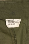Estimated 1968–69 S-L 4th Model Jungle Fatigue Pants, Used, No Contract Tag