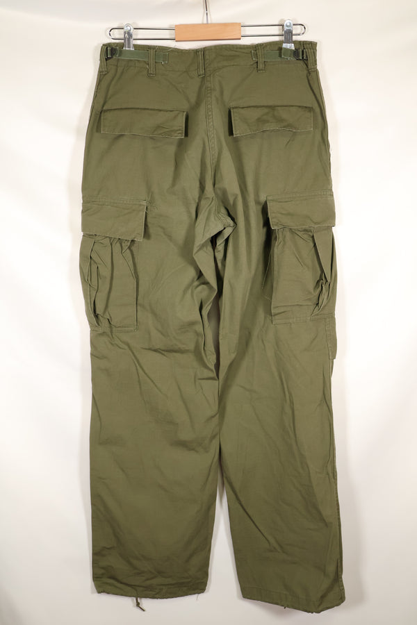 Estimated 1968–69 S-L 4th Model Jungle Fatigue Pants, Used, No Contract Tag