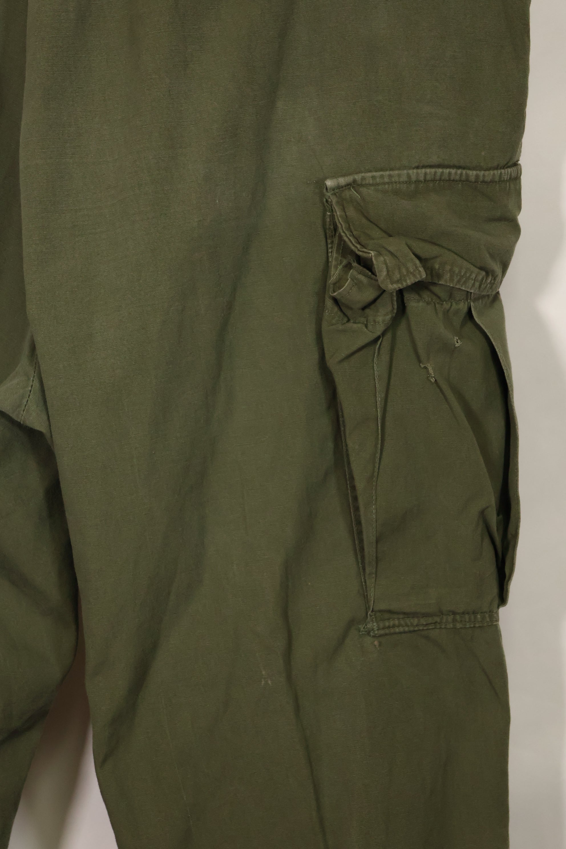 1967 Contract 3rd Model Non Ripstop Jungle Fatigue Pants Size Tag Unreadable Used