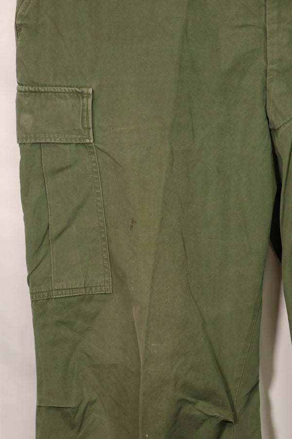 1967 Contract 3rd Model Non Ripstop Jungle Fatigue Pants X-L-R Used B