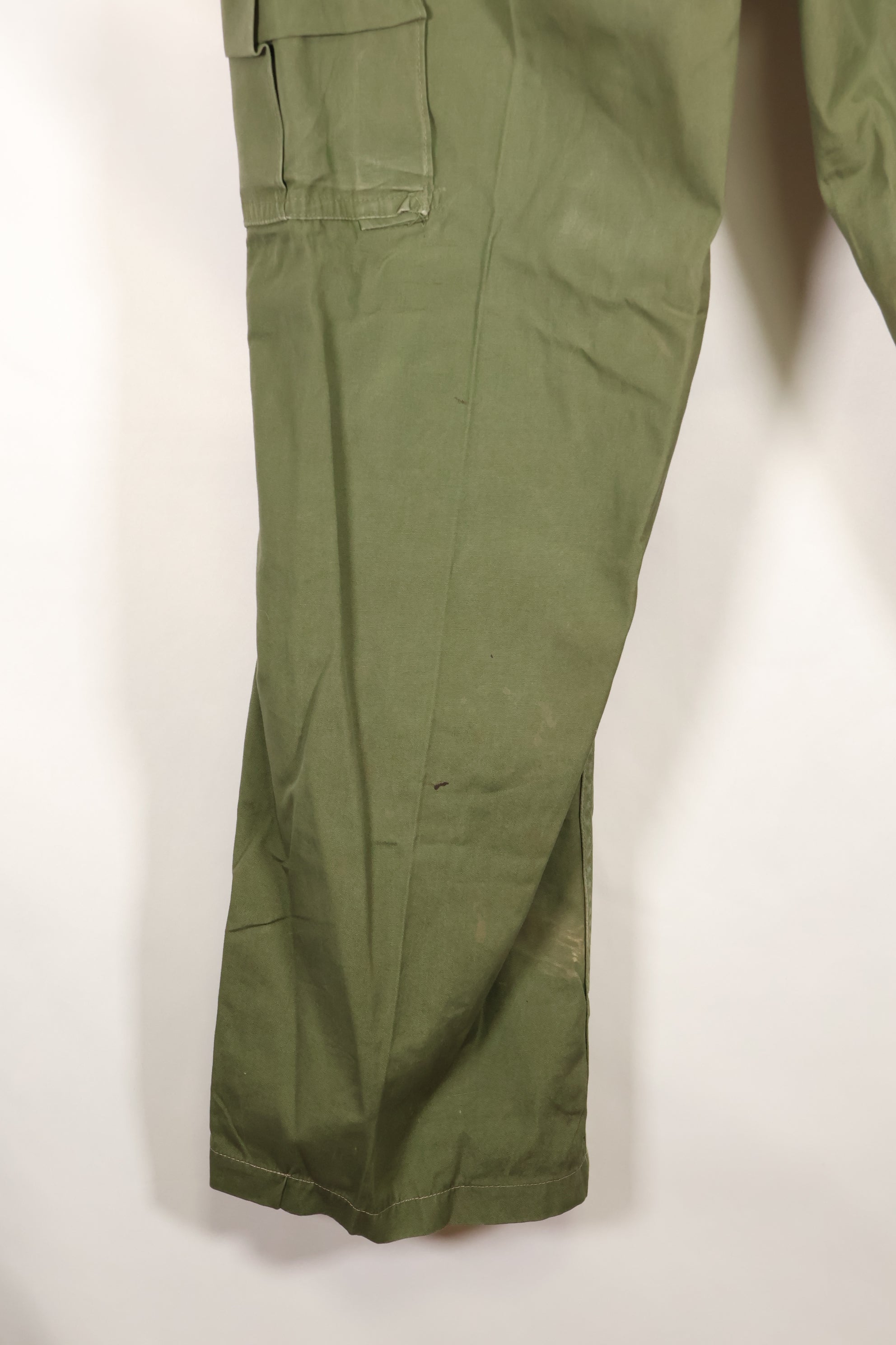 Estimated circa 1967 | S-L | 3rd Model Non-Ripstop Jungle Fatigue Pants | Faded | Used
