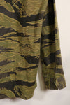 Repro US-M gold tiger stripe US cut shirt made by Osaka MASH, used, faded.