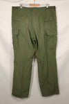 1967 Contract 3rd Model Non Ripstop Jungle Fatigue Pants X-L-R Used B