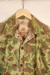 Early 1940s, Estimated Size 42, U.S. Marine Corps, Frogskin Camouflage, P-44 Jacket, Used