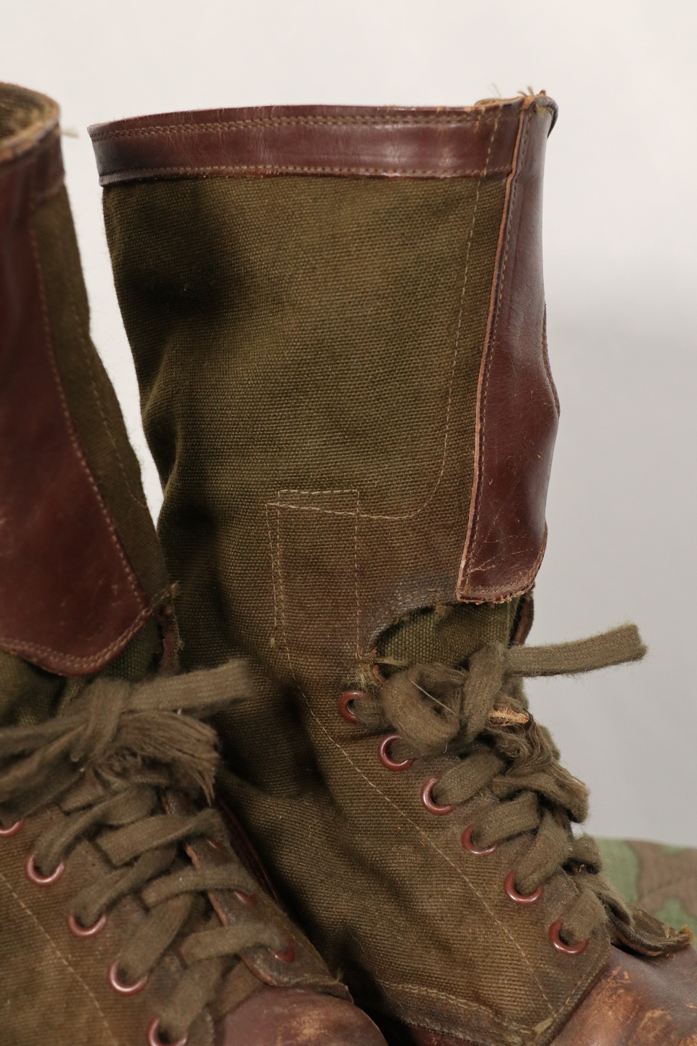 Real 1950s Tropical Boots, commonly known as Okinawan Boots, rare, used.