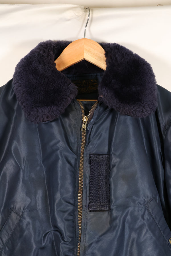 1950s, Size 42, U.S. Air Force B-15C Flight Jacket, Zipper Replaced, Used