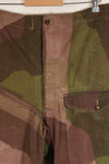 Real British Army SAS Trousers WINDPROOF Camouflage Pants Modified Pants Indochina War Used