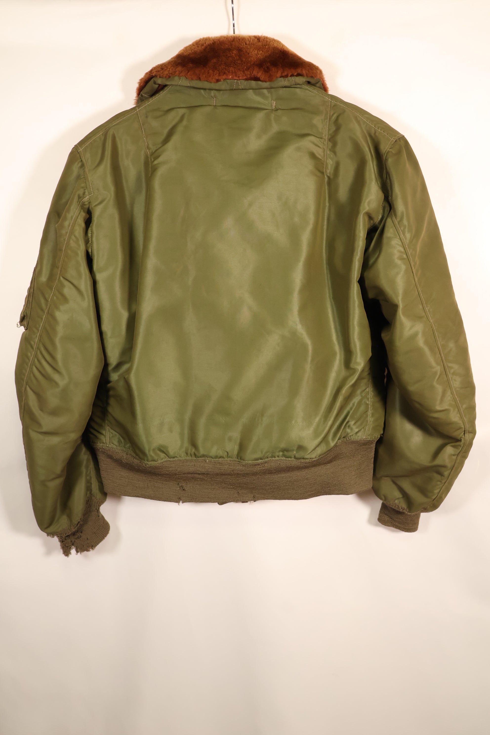 Late 1940s–Early 1950s, U.S. Air Force, B-15C Flight Jacket, Rare Green Version, Used
