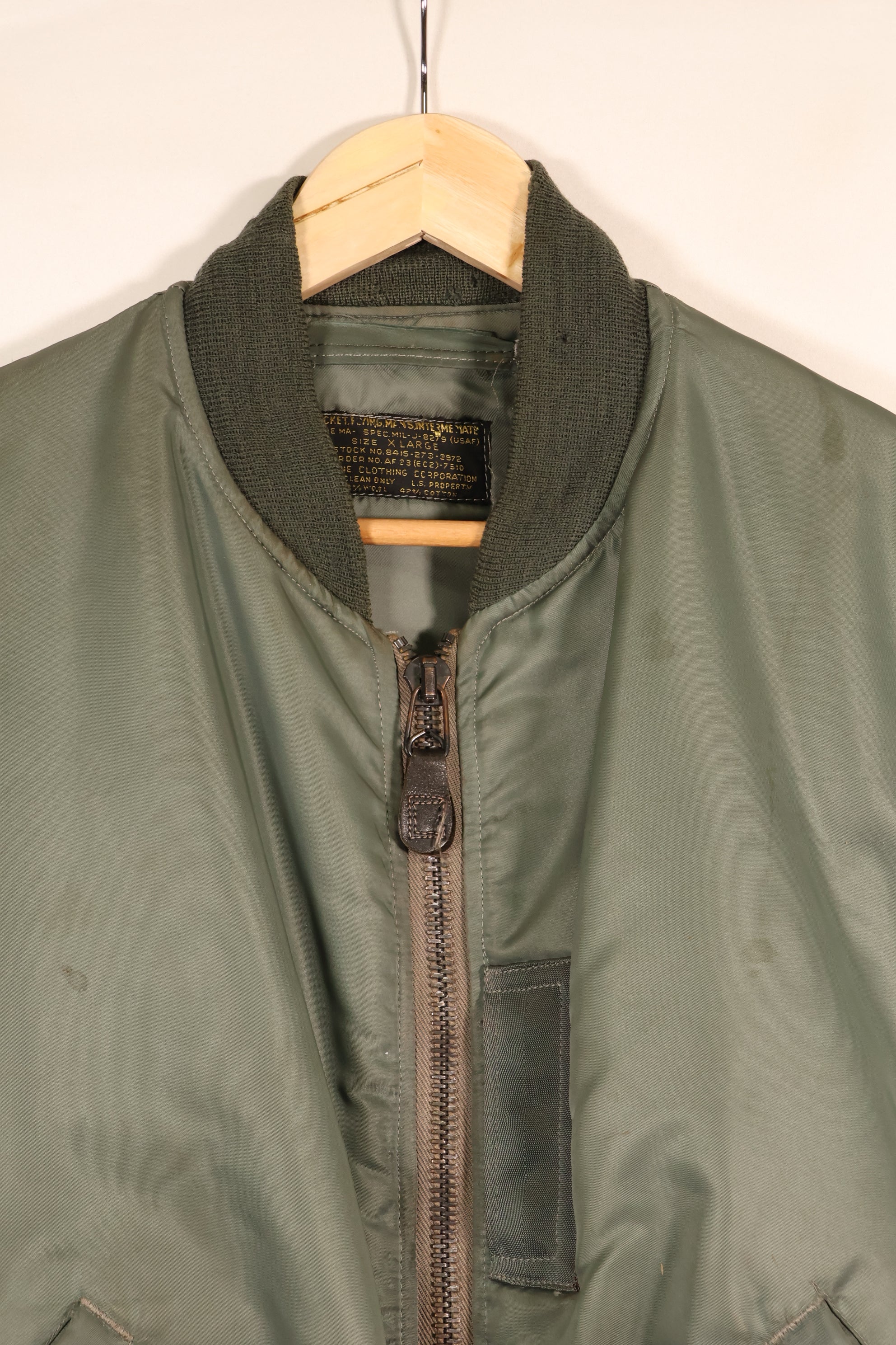 Early 1950s, X-LARGE, U.S. Air Force (USAF), MA-1, Early Model, Flight Jacket, Good Condition