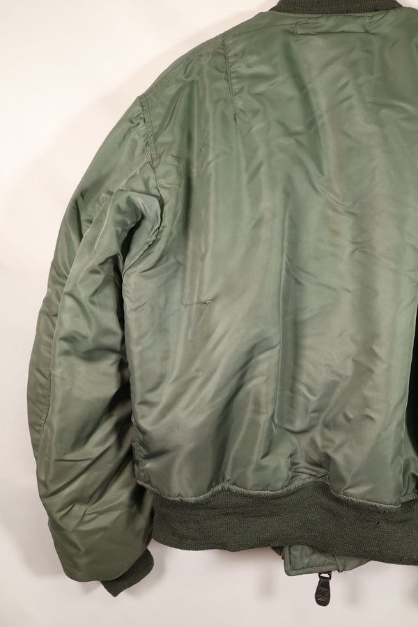 1950s LARGE U.S. Air Force Early Model MA-1 Flight Jacket, Intermediate, Used