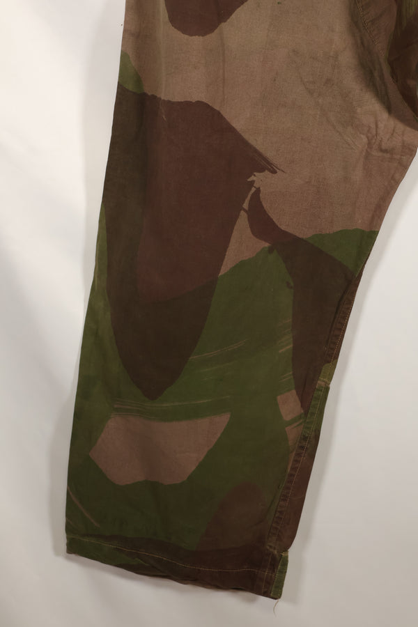 Real British Army SAS Trousers WINDPROOF Camouflage Pants Size No. Unknown Large Used