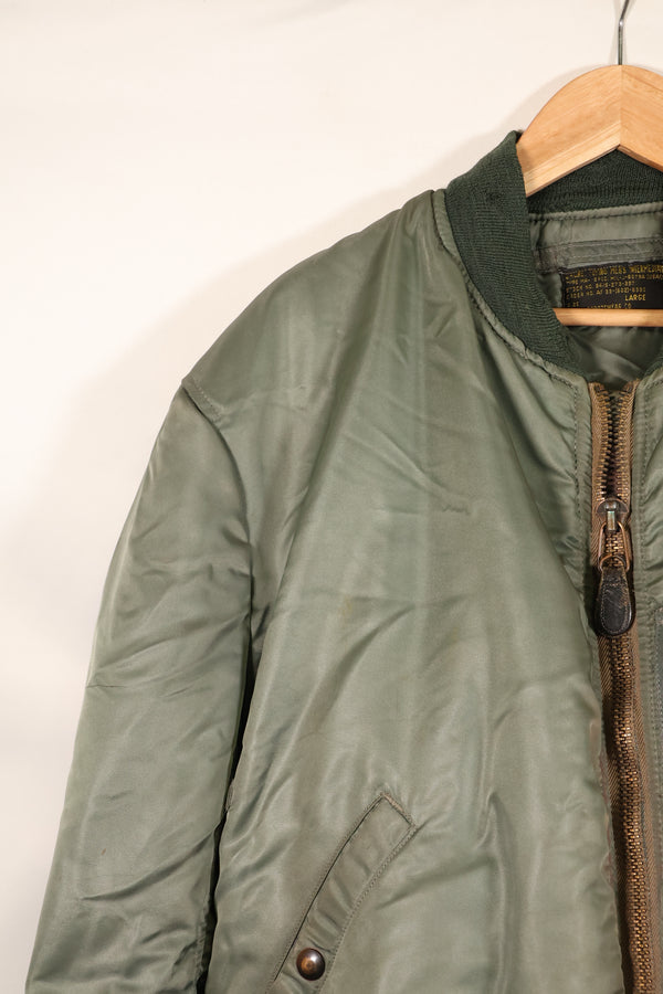 1950s LARGE U.S. Air Force Early Model MA-1 Flight Jacket, Intermediate, Used, Grade B