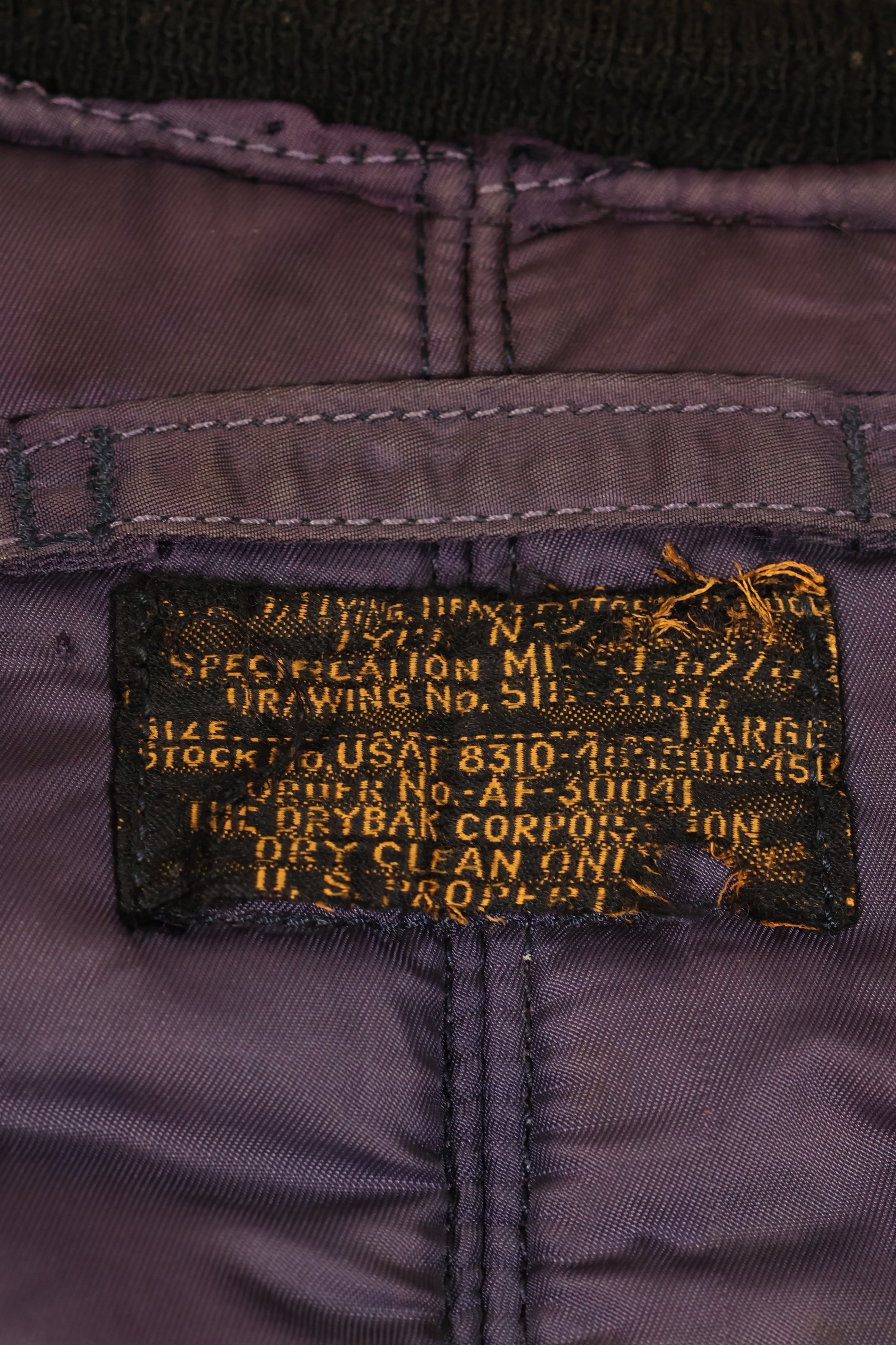 1950s LARGE U.S. Air Force N2-A Flight Jacket (Modified Hood) - Used