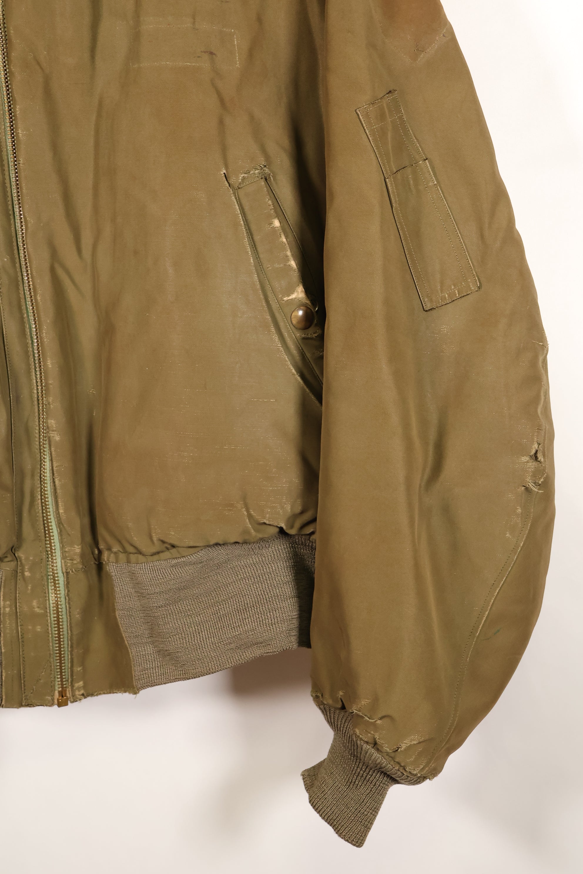1940s, Size 42, WWII, U.S. Army Air Forces, B-15 Flight Jacket, Calendar-finished fabric, Used