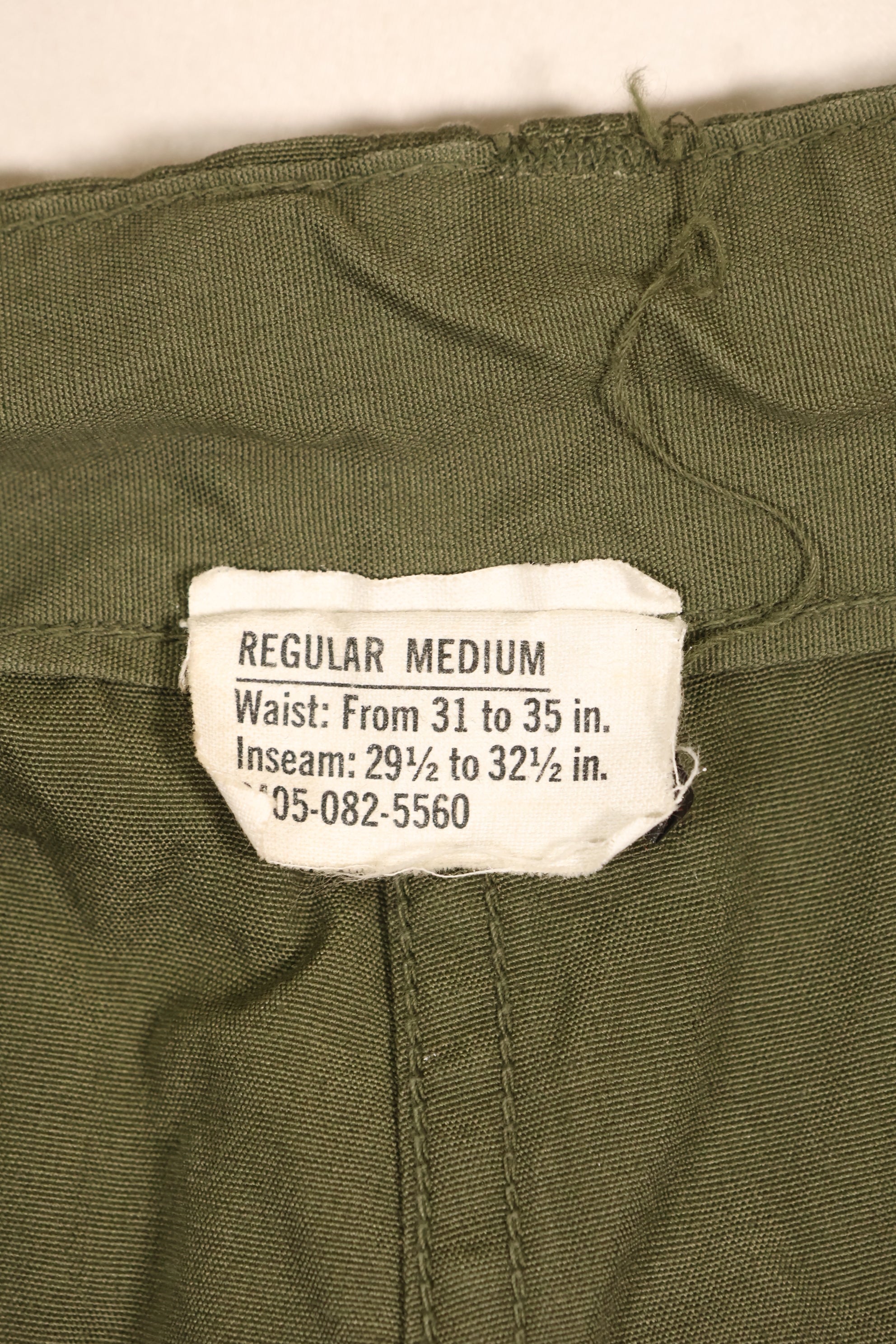 Estimated 1965 Contract, M-R, 2nd Model Jungle Fatigue Pants, Good Condition, Used