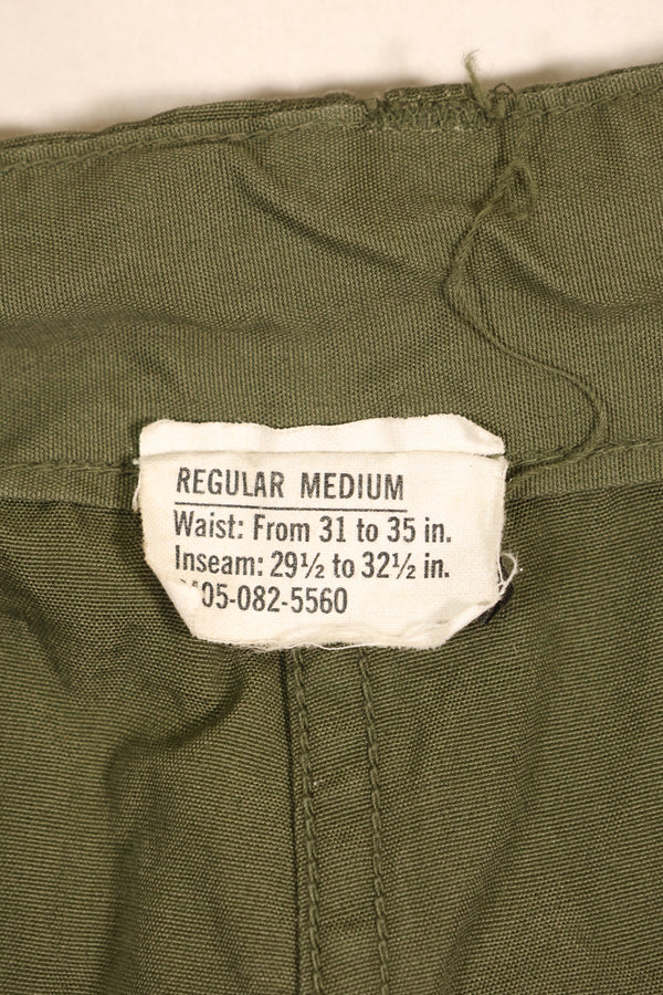 Estimated 1965 Contract, M-R, 2nd Model Jungle Fatigue Pants, Good Condition, Used