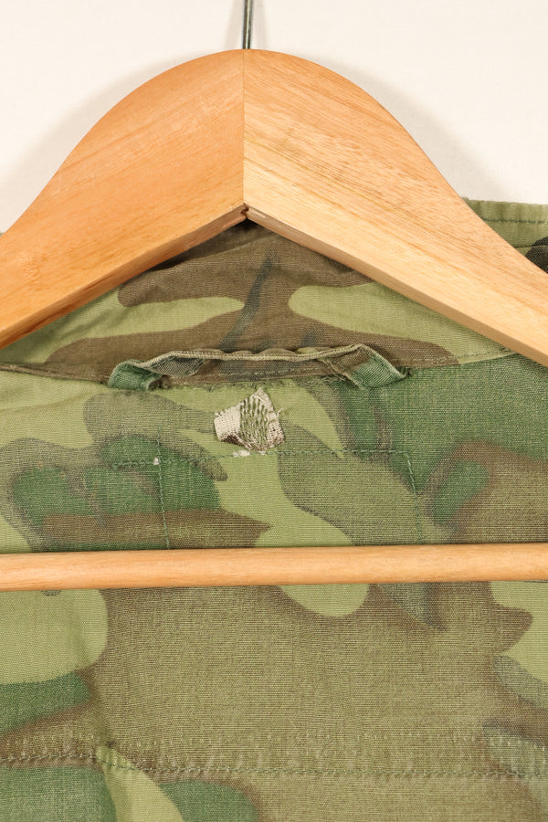 Estimated 1966–67 | Estimated M-R | No label | ERDL camouflage | Early print | Short-sleeve custom fatigue jacket | Used