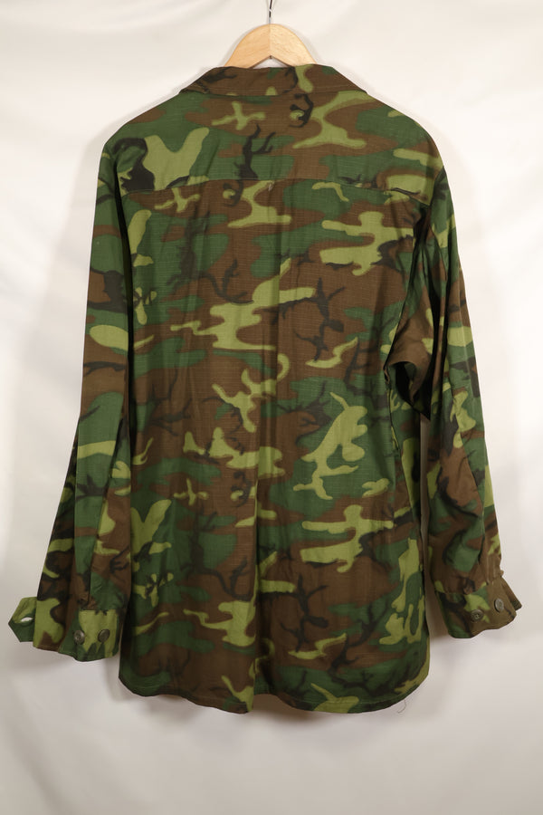 1970 Contract Deadstock X-L-R ERDL Green Leaf Camouflage Jungle Fatigue Jacket