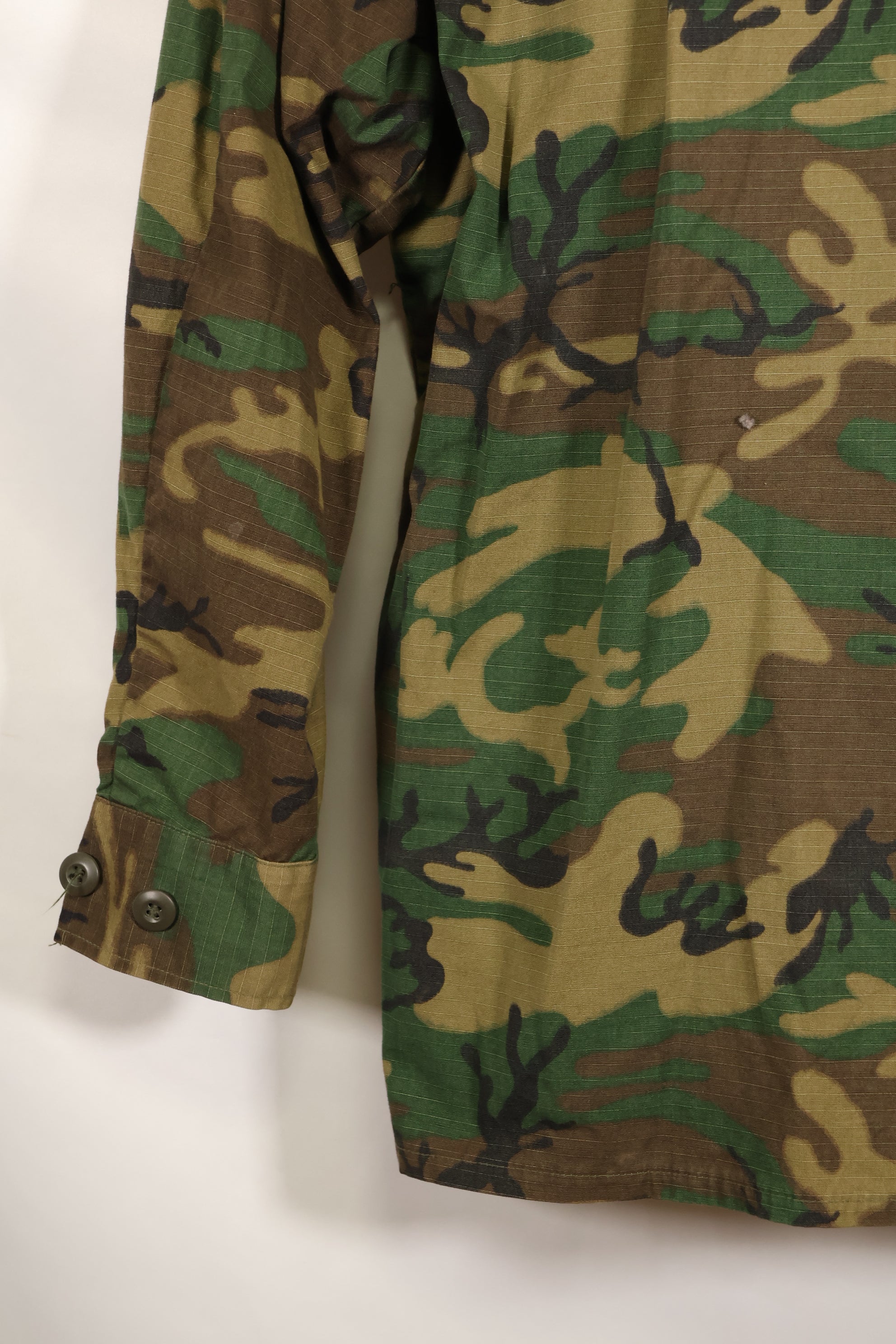 Actual 1969 M-S Ripstop ERDL Fatigue Jacket Brown Leaf Used