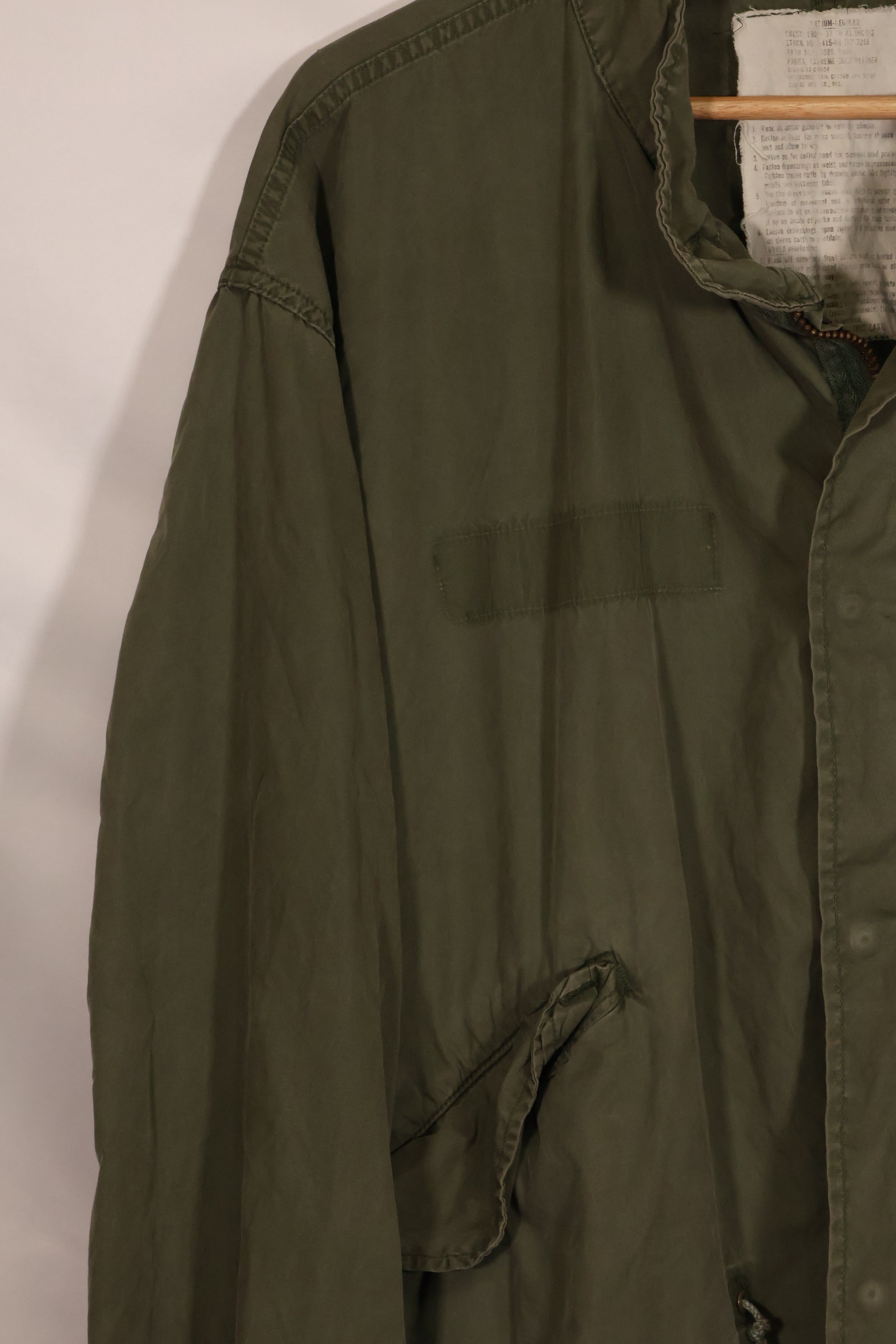 1978 Contract M-R M65 Field Parka Shell Only Used B