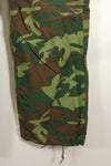 1969 Contract M-S Ripstop ERDL Camouflage Jungle Fatigue Pants, faded, used.