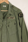 Real 1st Model Jungle Fatigue Jacket with Rare Branch Tape Used