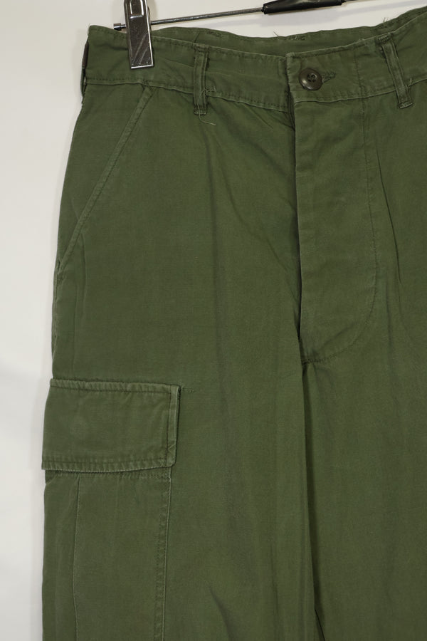 Estimated 1967 Contract 3rd Model Non Ripstop Jungle Fatigue Pants X-S-R Used