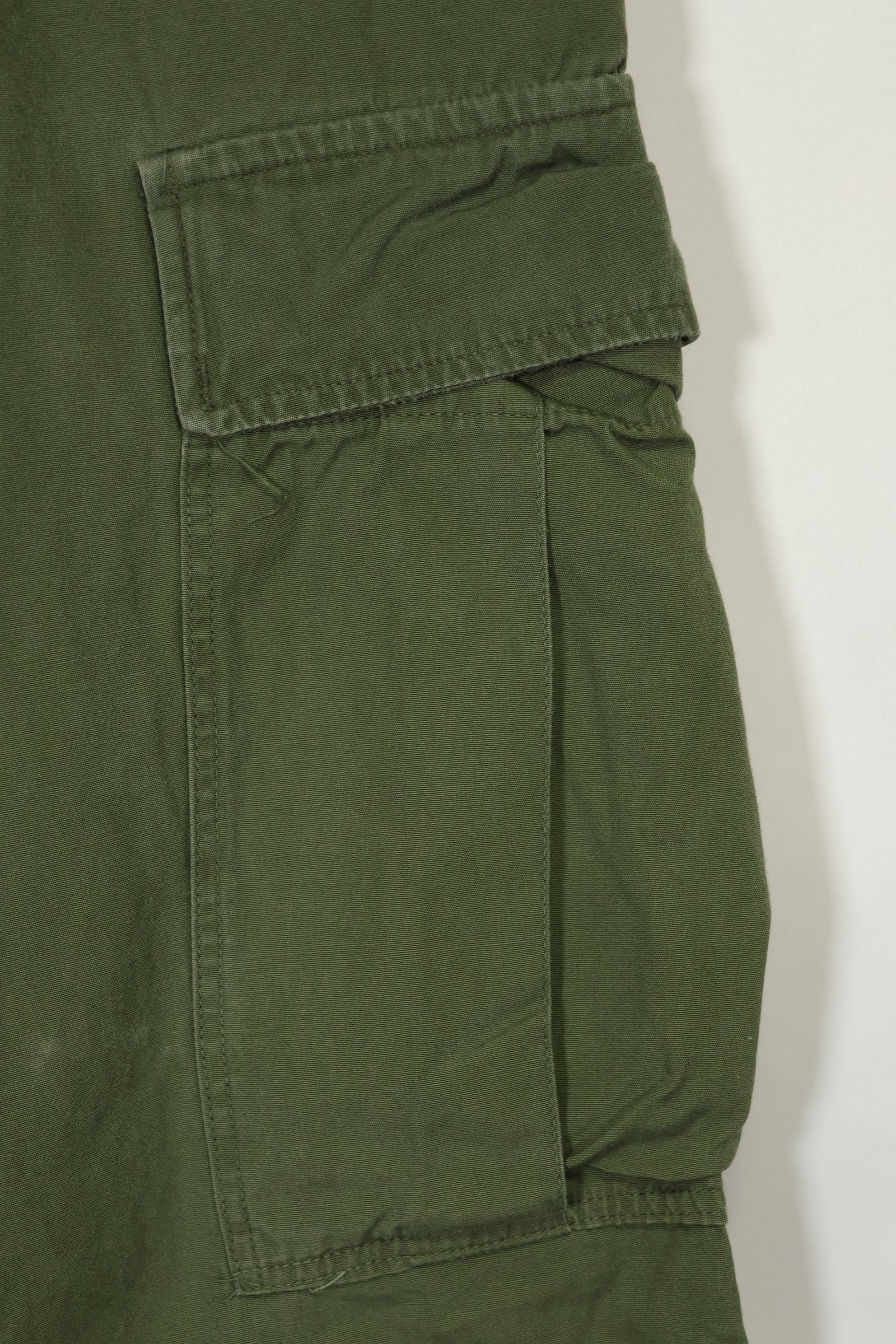 Estimated 1967 Contract 3rd Model Non Ripstop Jungle Fatigue Pants X-S-R Used