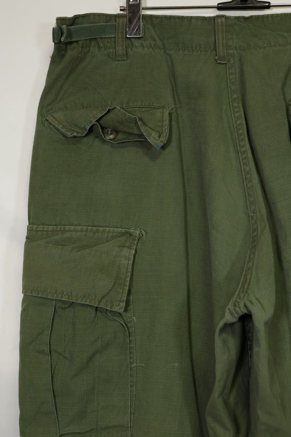 1968-69 Contract 4th Model Ripstop Jungle Fatigue Pants L-L Used